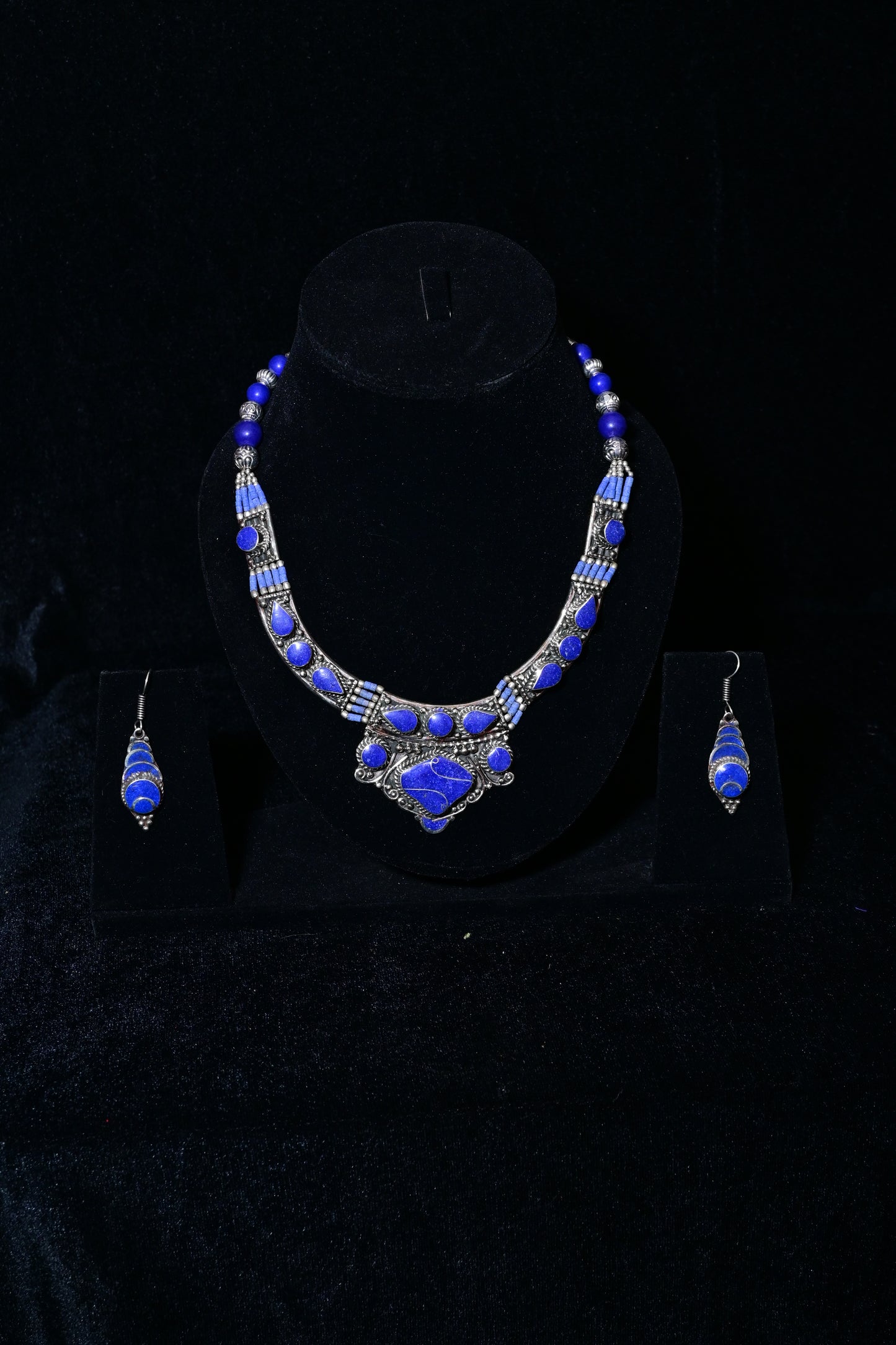 Royal Blue Tribal Jewelry Set