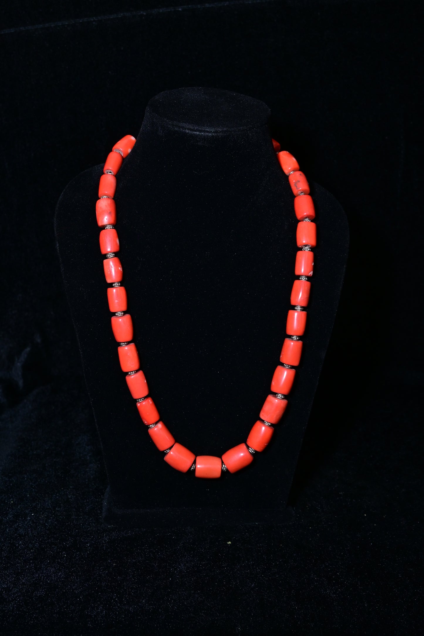 Minimal Coral Beaded Necklace