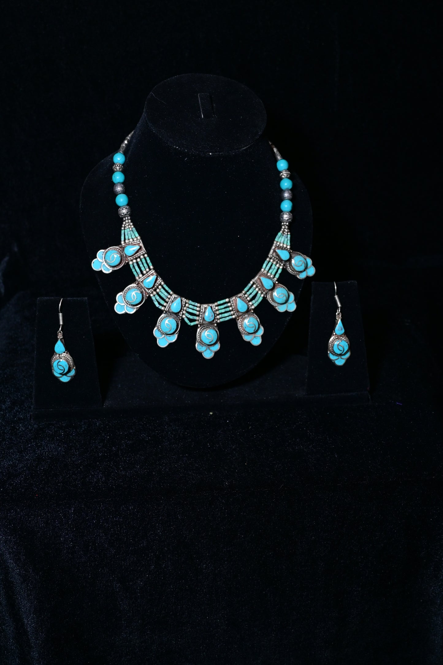Turquoise Tribal Jewelry Set