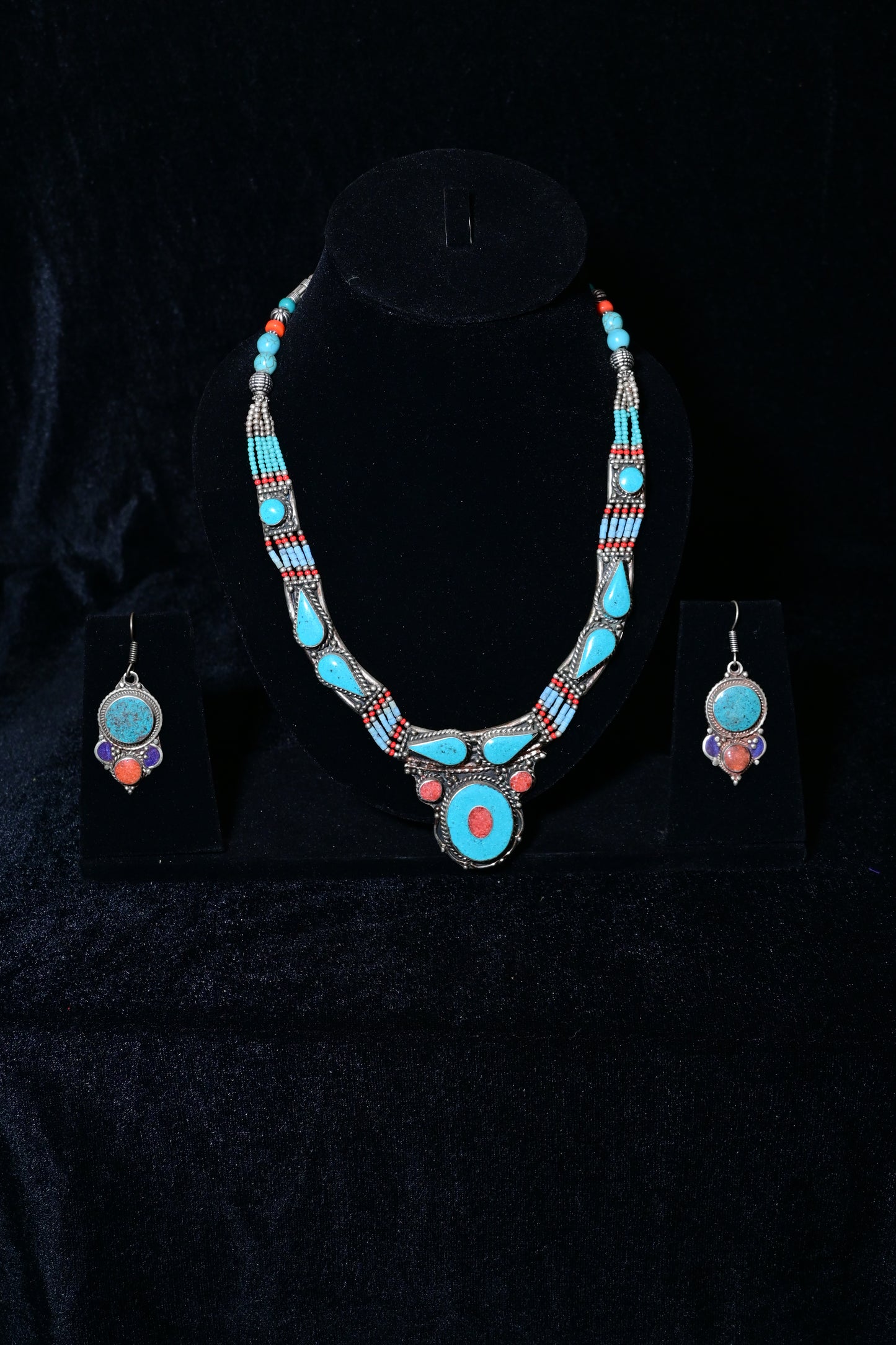 Turquoise Tibetan Jewelry Set