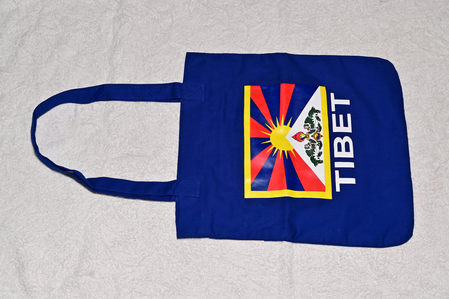 Blue Tibet Flag Tote Bag