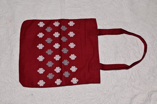 Red Endless Knot Tote Bag