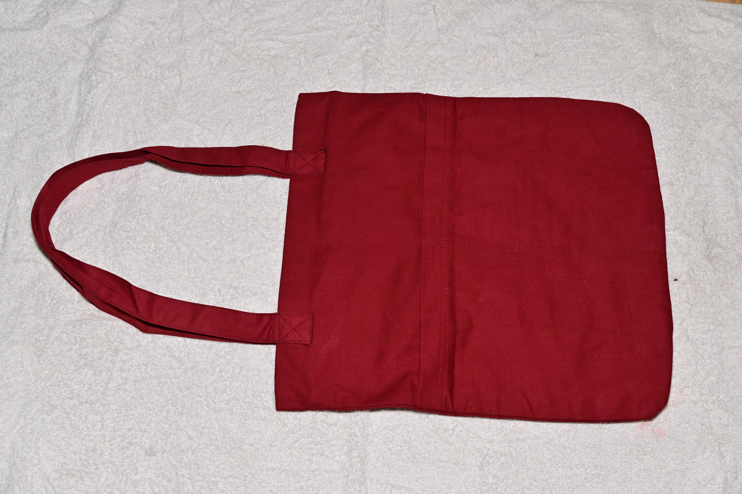 Red Tibet Landmark Tote Bag