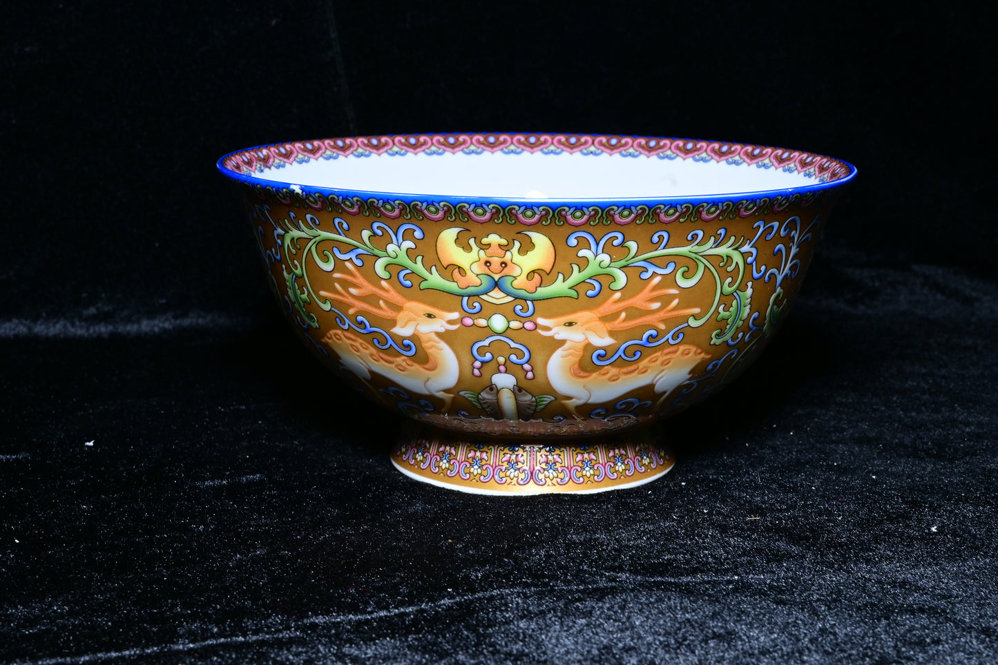 Imperial Deer Porcelain Bowl – Celestial Heritage Collection