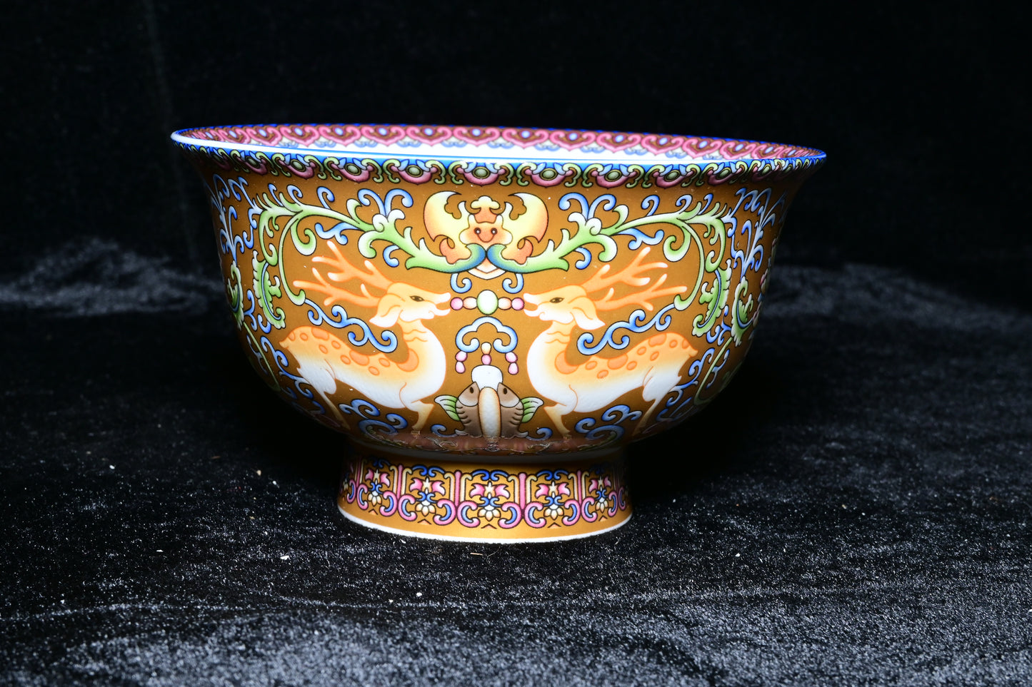 Imperial Deer Porcelain Bowl – Celestial Heritage Collection