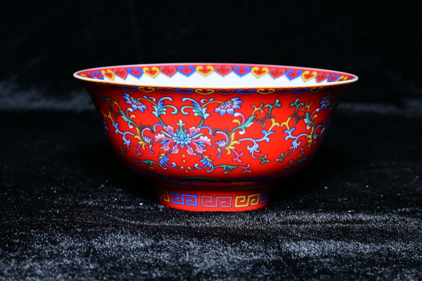 Orchid Thailand Porcelain Decorative Bowl – Light Blue Floral Happiness Motif Edition
