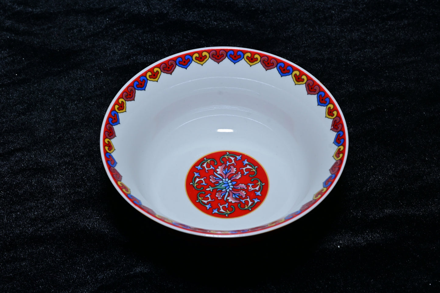 Orchid Thailand Porcelain Decorative Bowl – Light Blue Floral Happiness Motif Edition