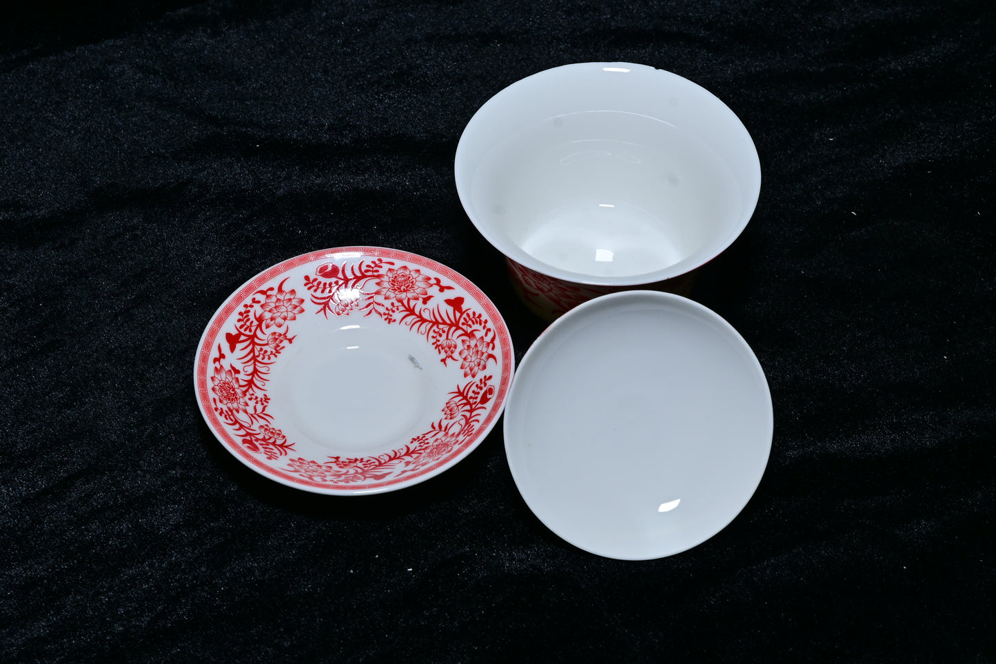 Floral Porcelain Gaiwan Tea Cup Set