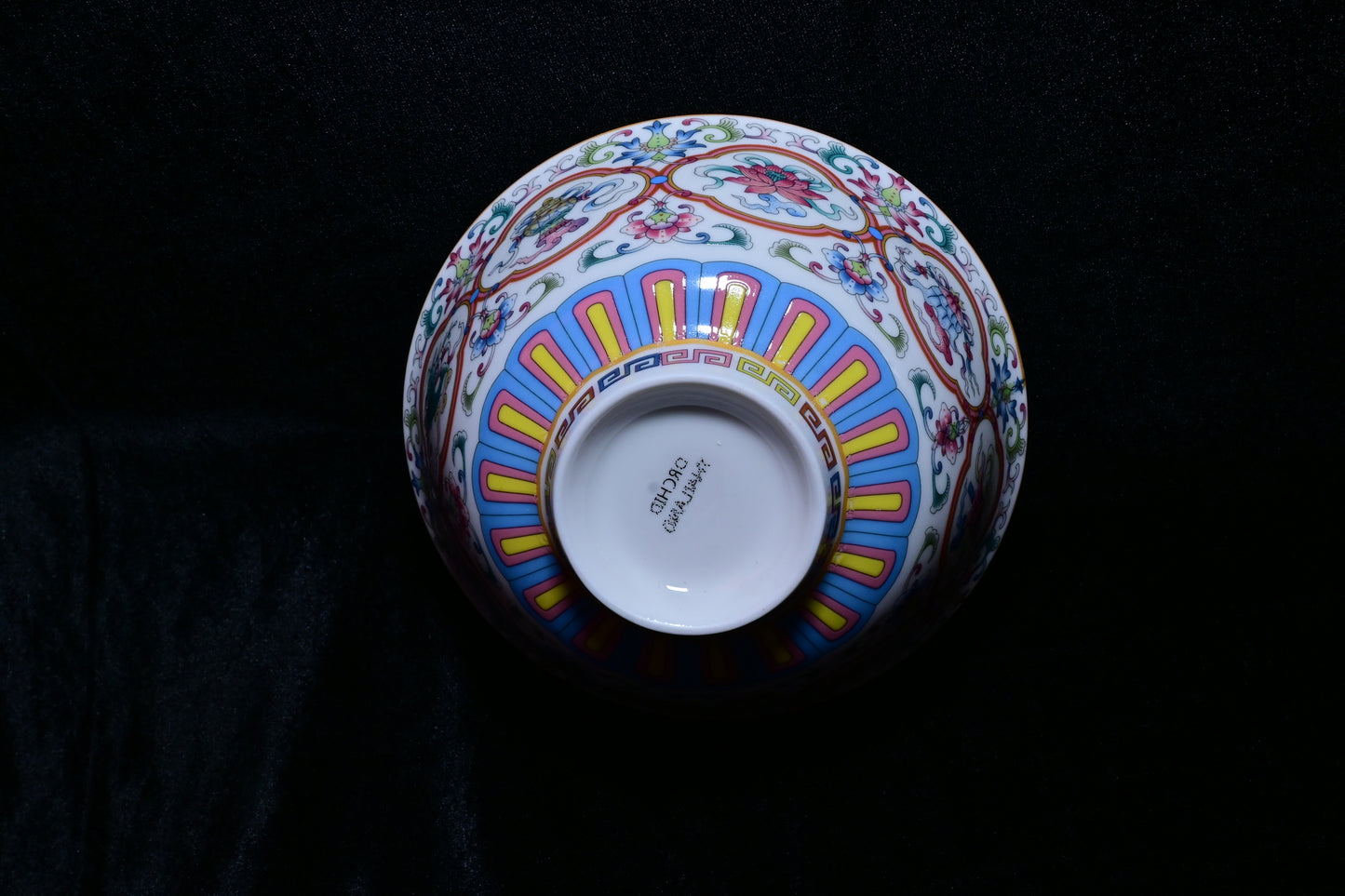 Orchid Thailand Handcrafted Porcelain Decorative Bowl – Traditional Asian Floral Motif
