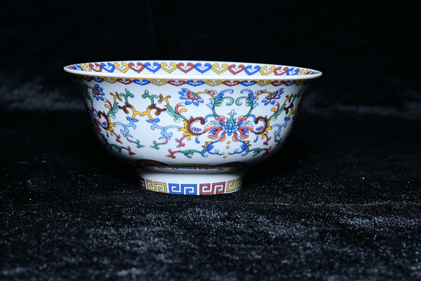 Orchid Thailand Porcelain Decorative Bowl – Light Blue Floral Happiness Motif Edition