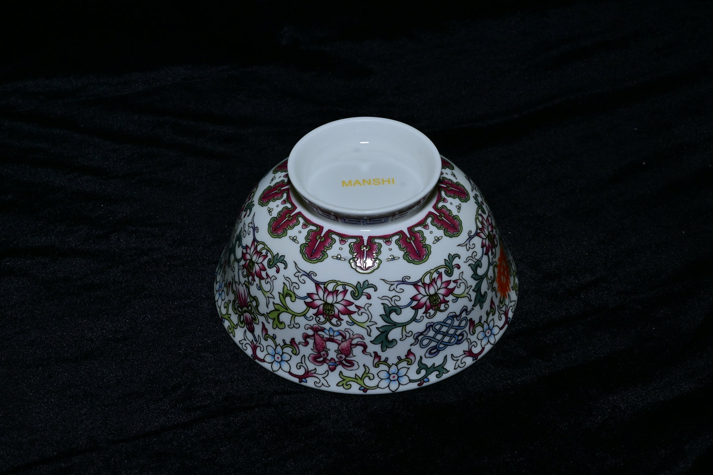 Imperial Floral Porcelain Bowl – Vibrant Oriental Lotus Edition
