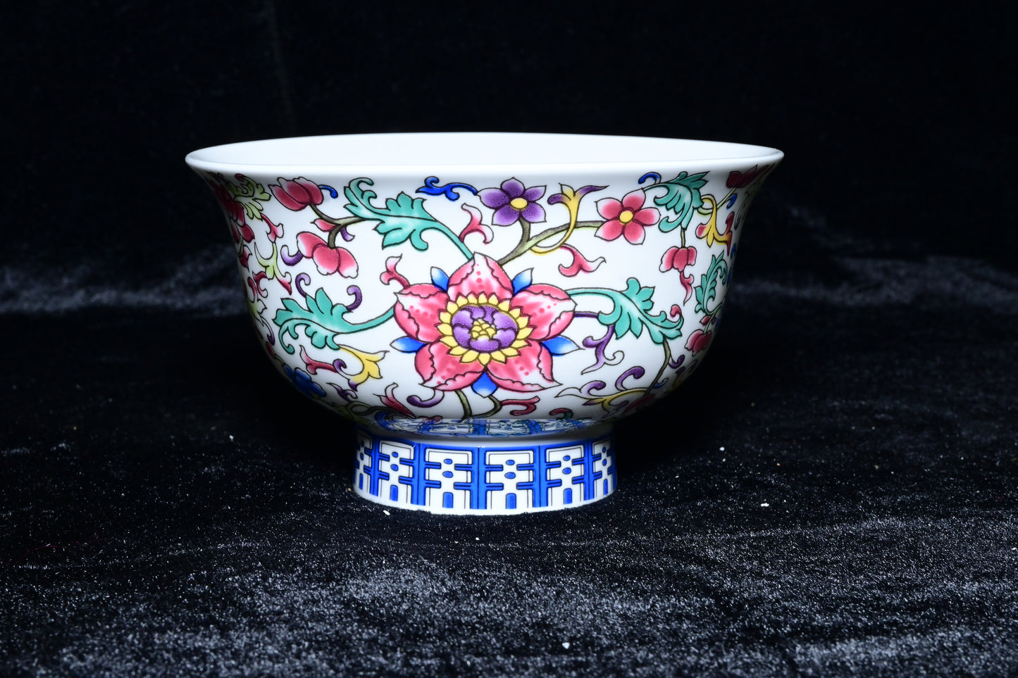 Gemini Thailand Floral Porcelain Offering Bowl
