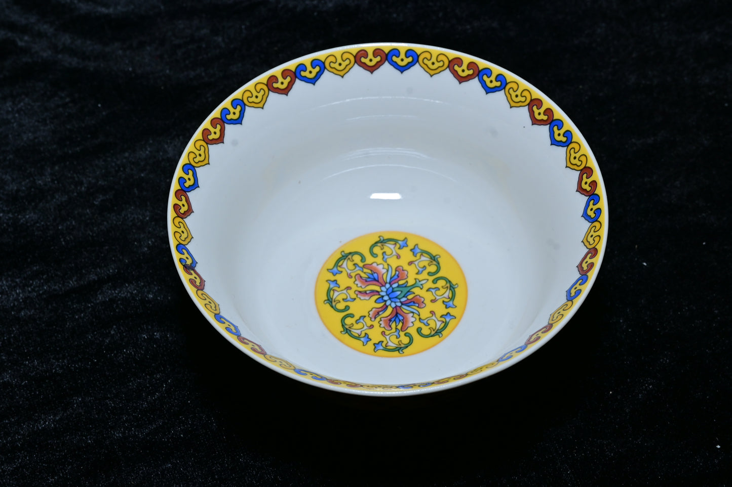 Orchid Thailand Porcelain Decorative Bowl – Light Blue Floral Happiness Motif Edition