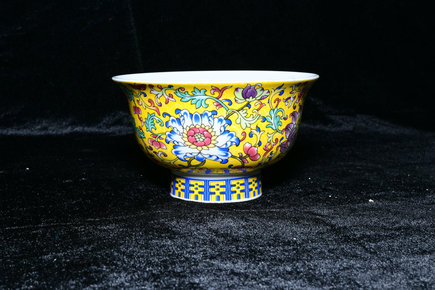 Gemini Thailand Floral Porcelain Offering Bowl