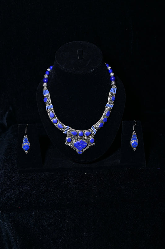 Royal Blue Tribal Jewelry Set