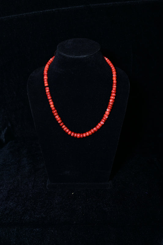 Classic Coral Beaded Necklace