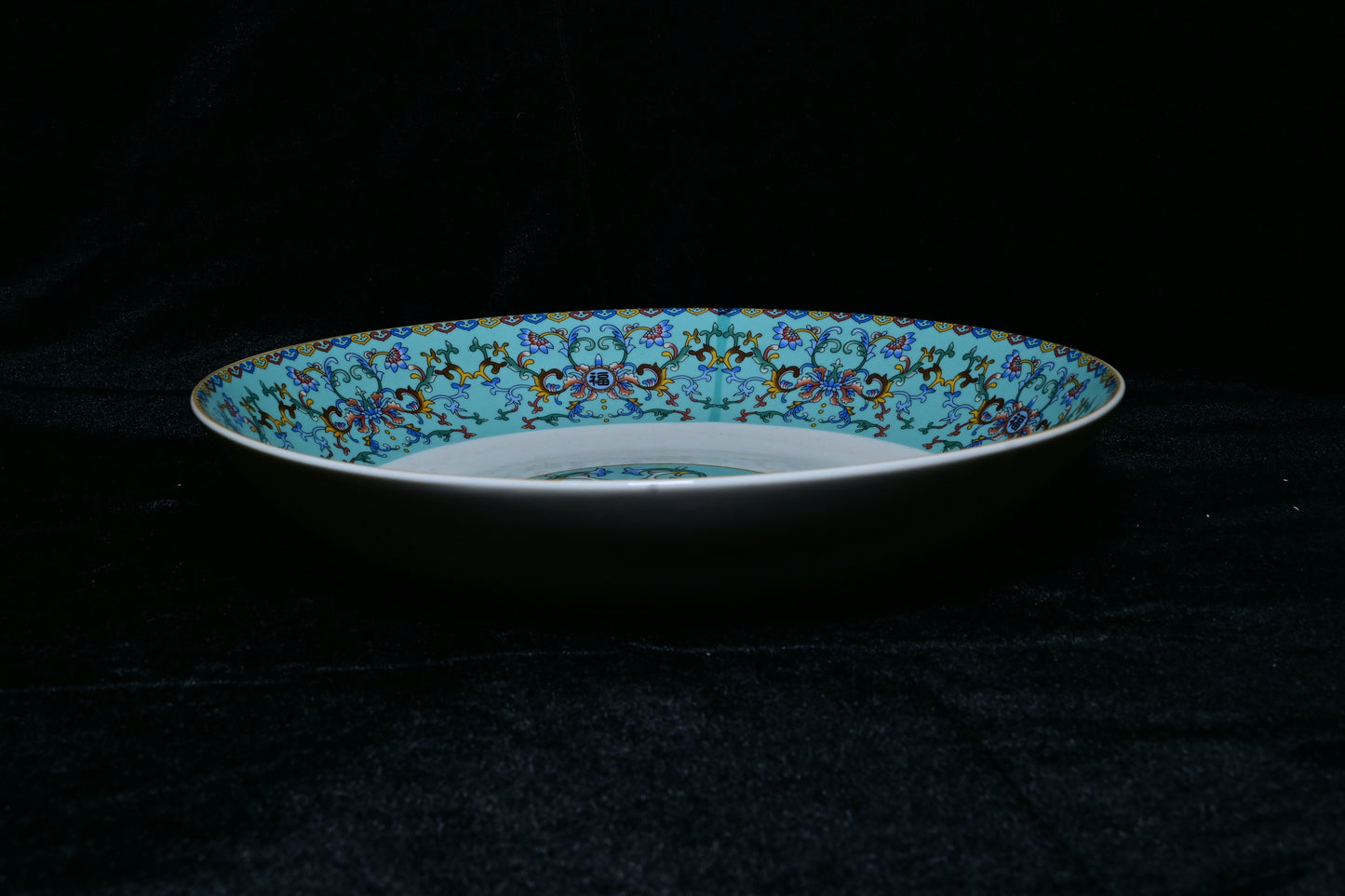 Tibetan Auspicious Symbol Ceramic Plate