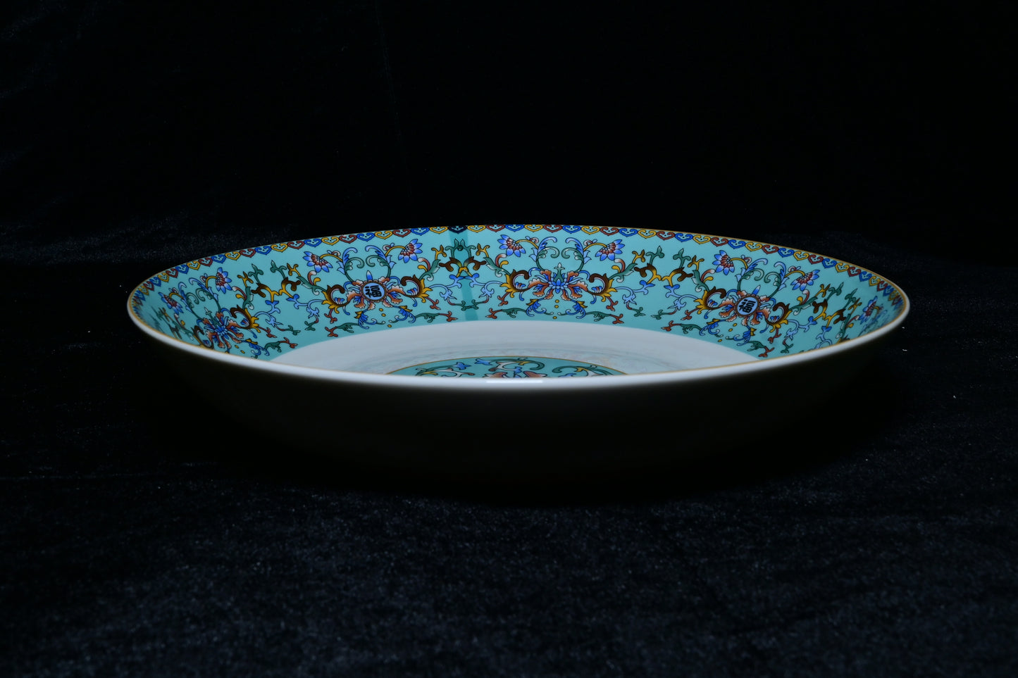 Tibetan Auspicious Symbol Ceramic Plate