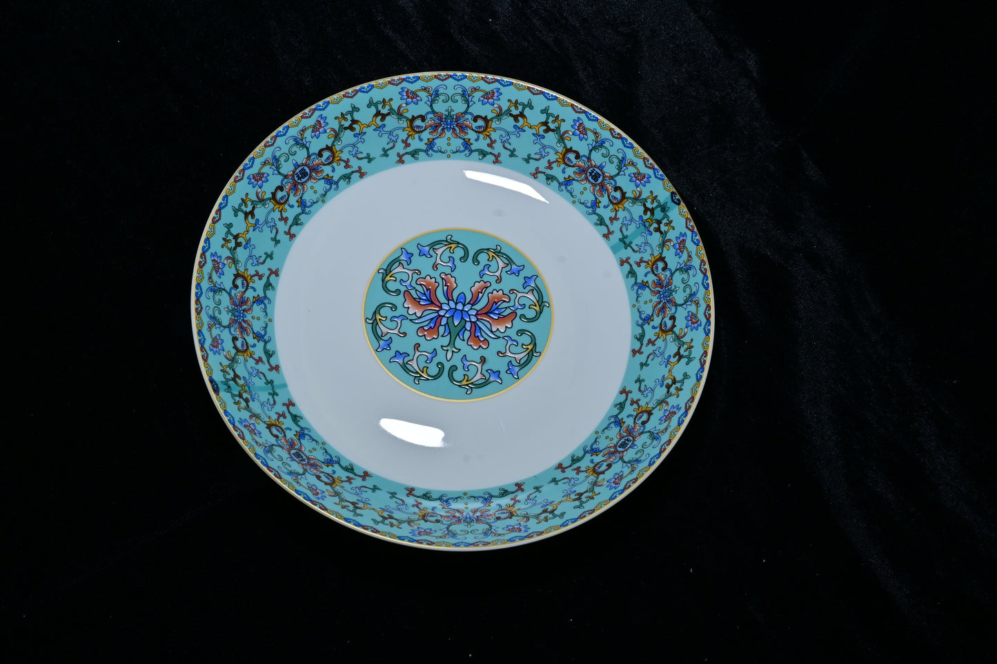 Tibetan Auspicious Symbol Ceramic Plate