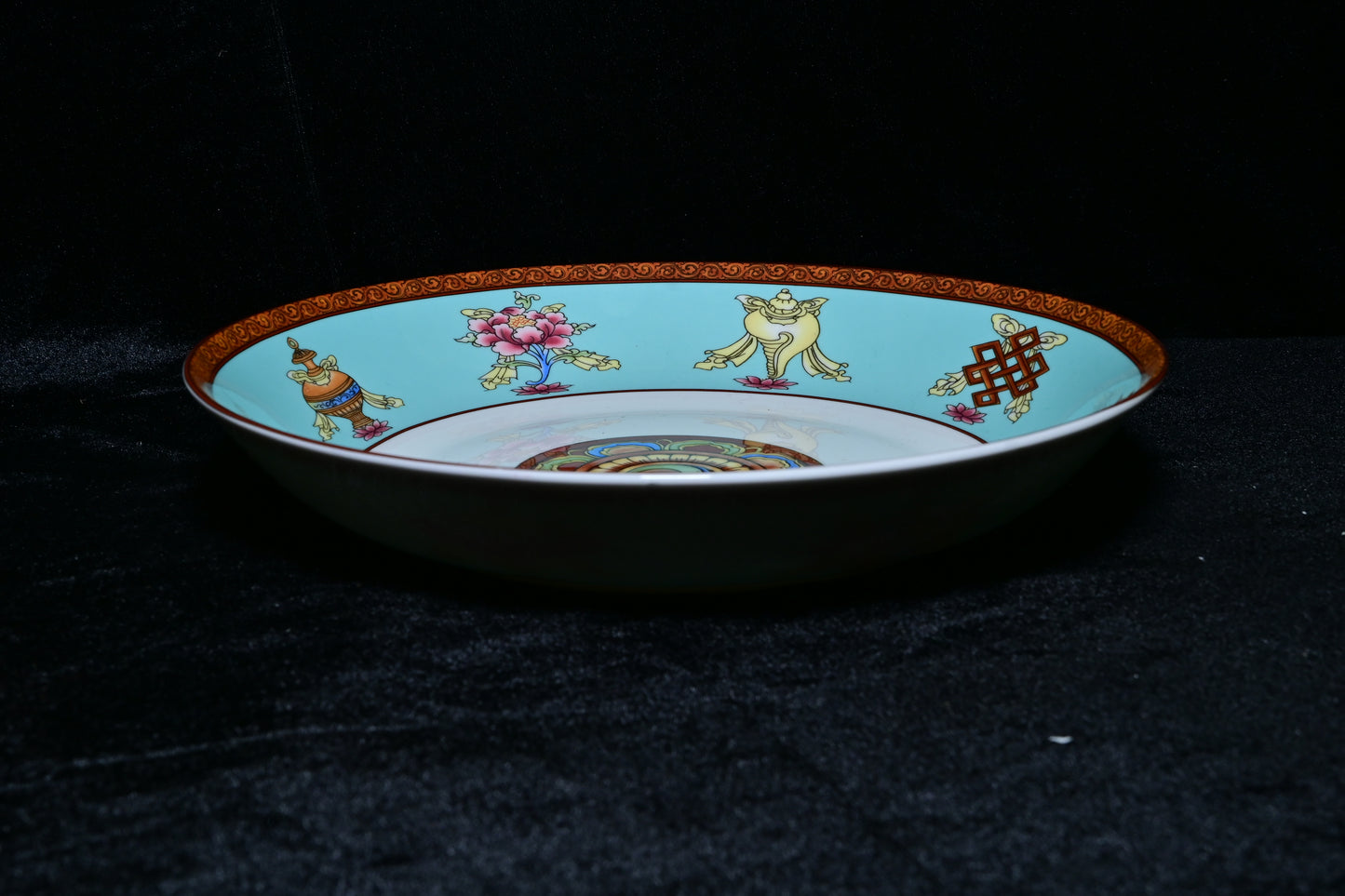 Yellow Decorative Ceramic Serving Plate