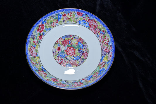 Multicolor Floral Ceramic Serving Plate
