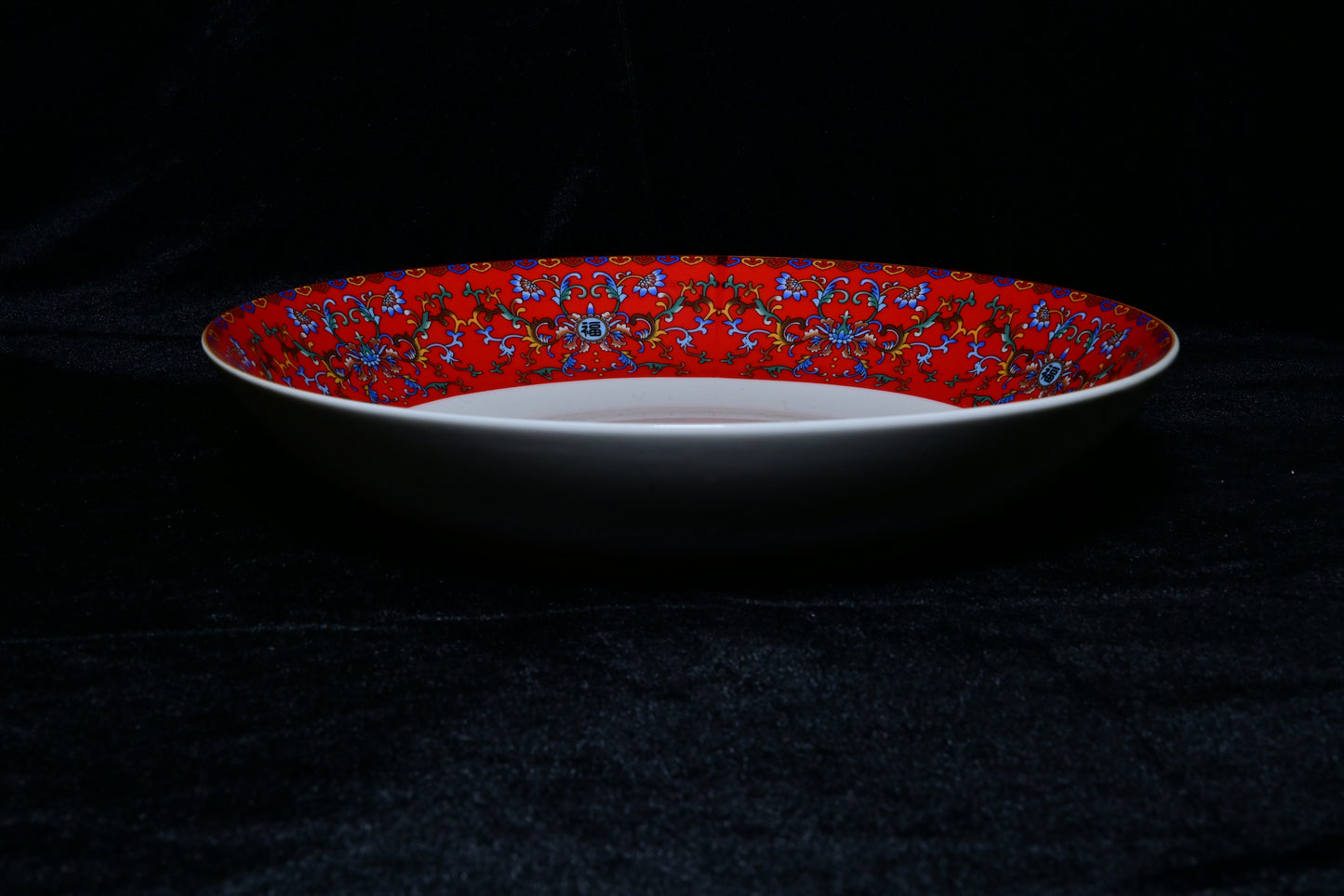 Tibetan Auspicious Symbol Ceramic Plate