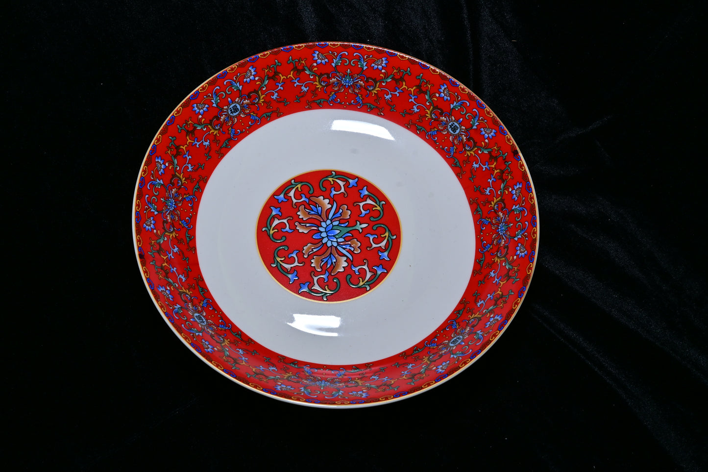 Tibetan Auspicious Symbol Ceramic Plate