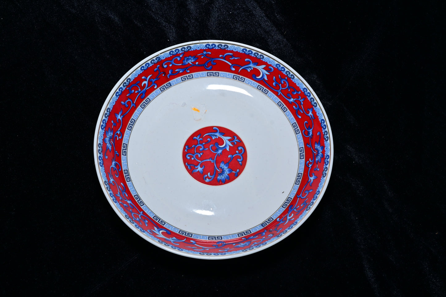 Red Decorative Ceramic Serving Plate