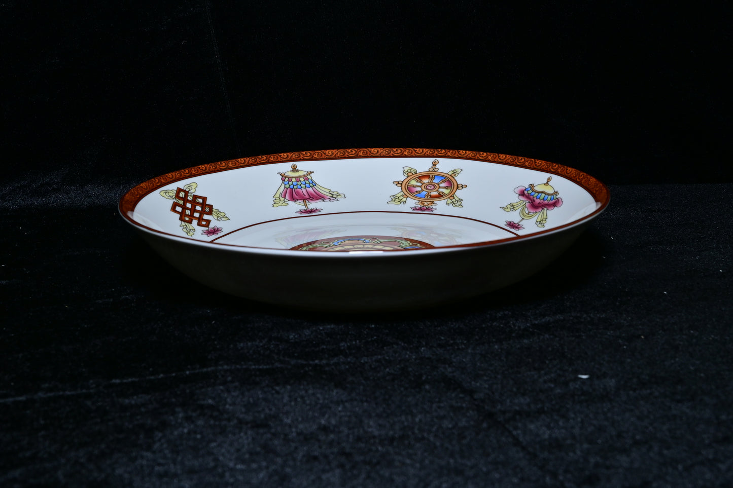 Yellow Decorative Ceramic Serving Plate