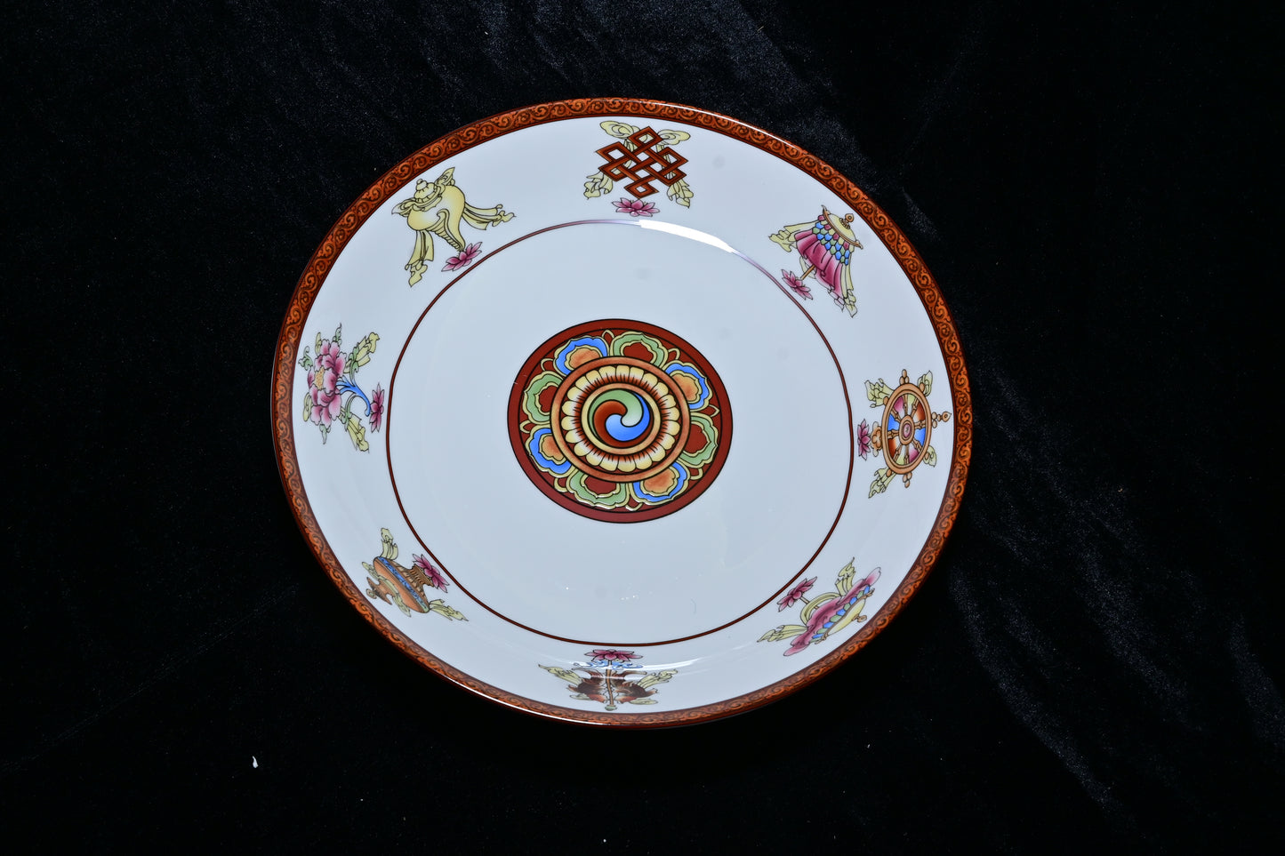 Yellow Decorative Ceramic Serving Plate
