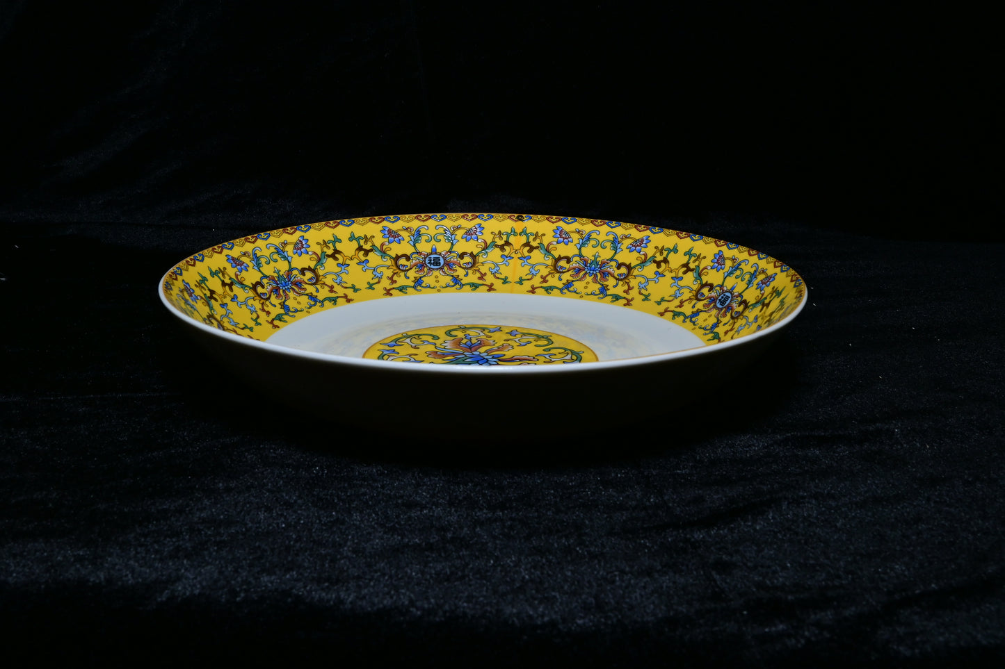 Tibetan Auspicious Symbol Ceramic Plate
