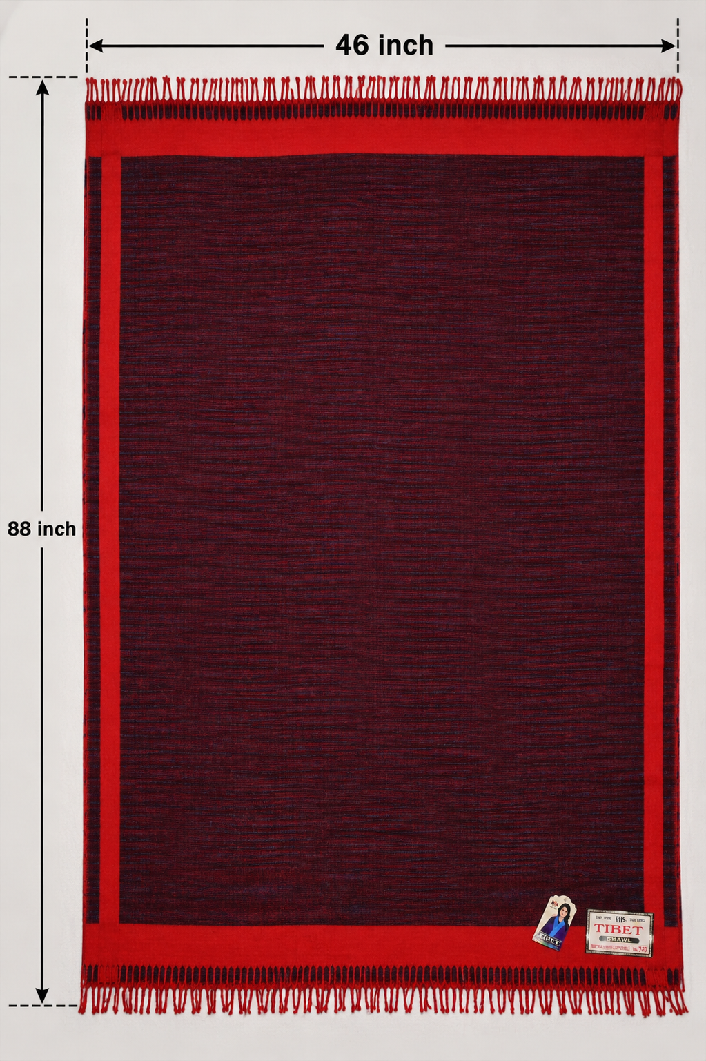 Tibet Yak Wool Shawl