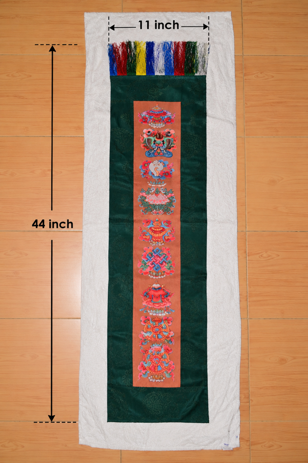 Tibetan Eight Auspicious Symbols Wall Hanging
